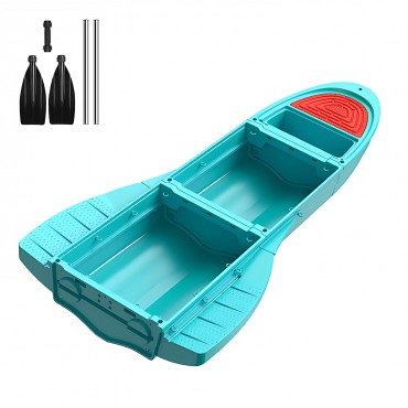 3 Sections Modular Boat, 4-6 People, Stackable PE Spliced Boats, Portable fits SUV, Pro Version